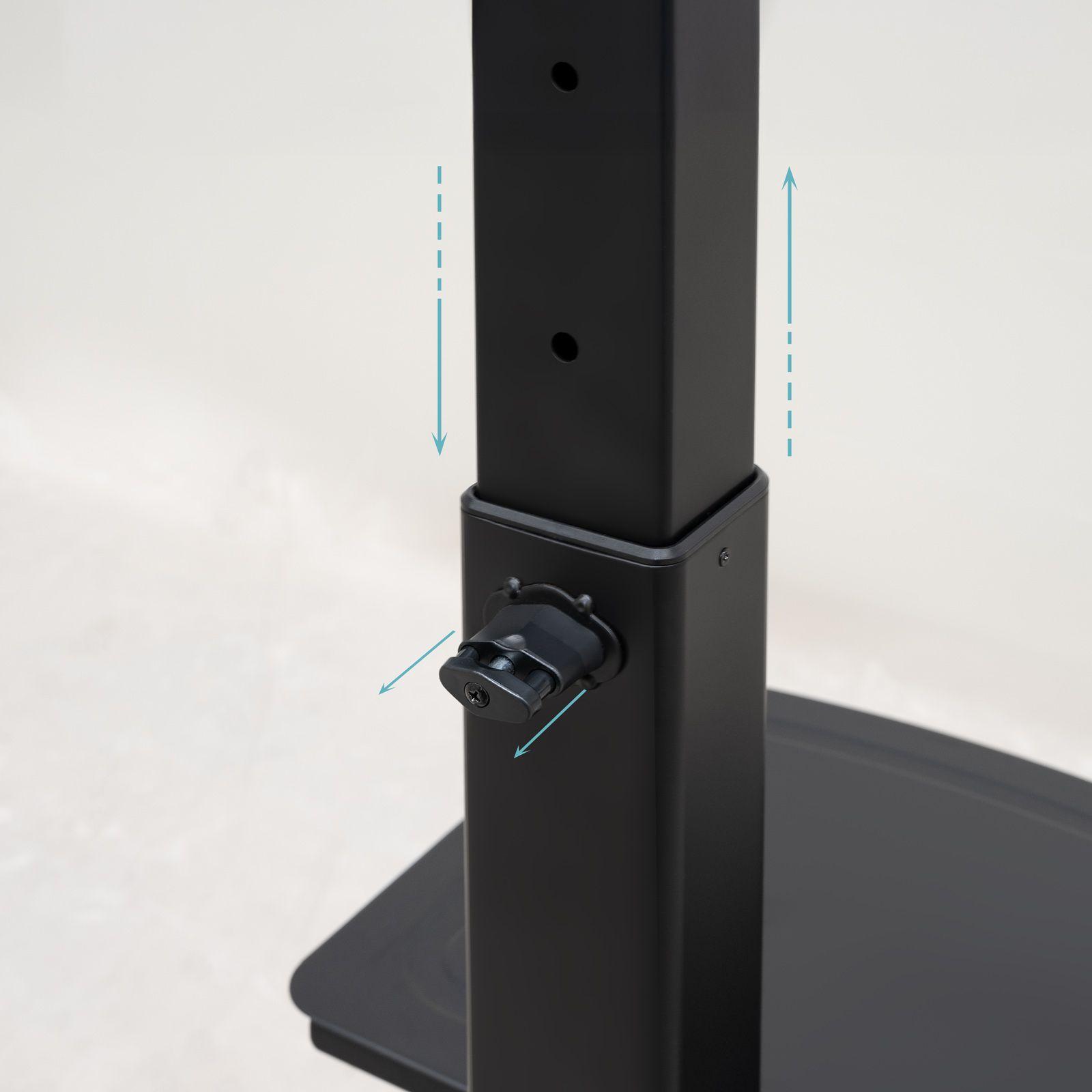 Suporte de Chão com Rodas para TV TOOQ FS1184M-B (37-70" - VESA 600x400 - 70 kg - Preto), miniatura 5