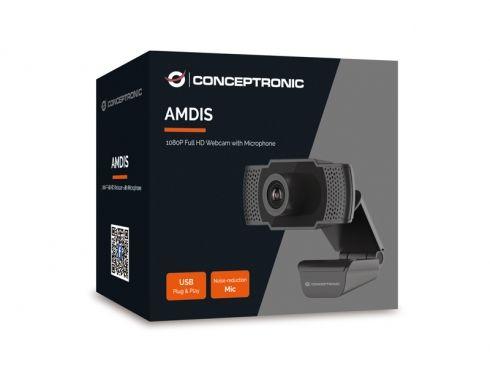 Webcam CONCEPTRONIC AMDIS01B (2 MP - 30 fps - 1920 x 1080 pixels - Preto) — miniatura 3