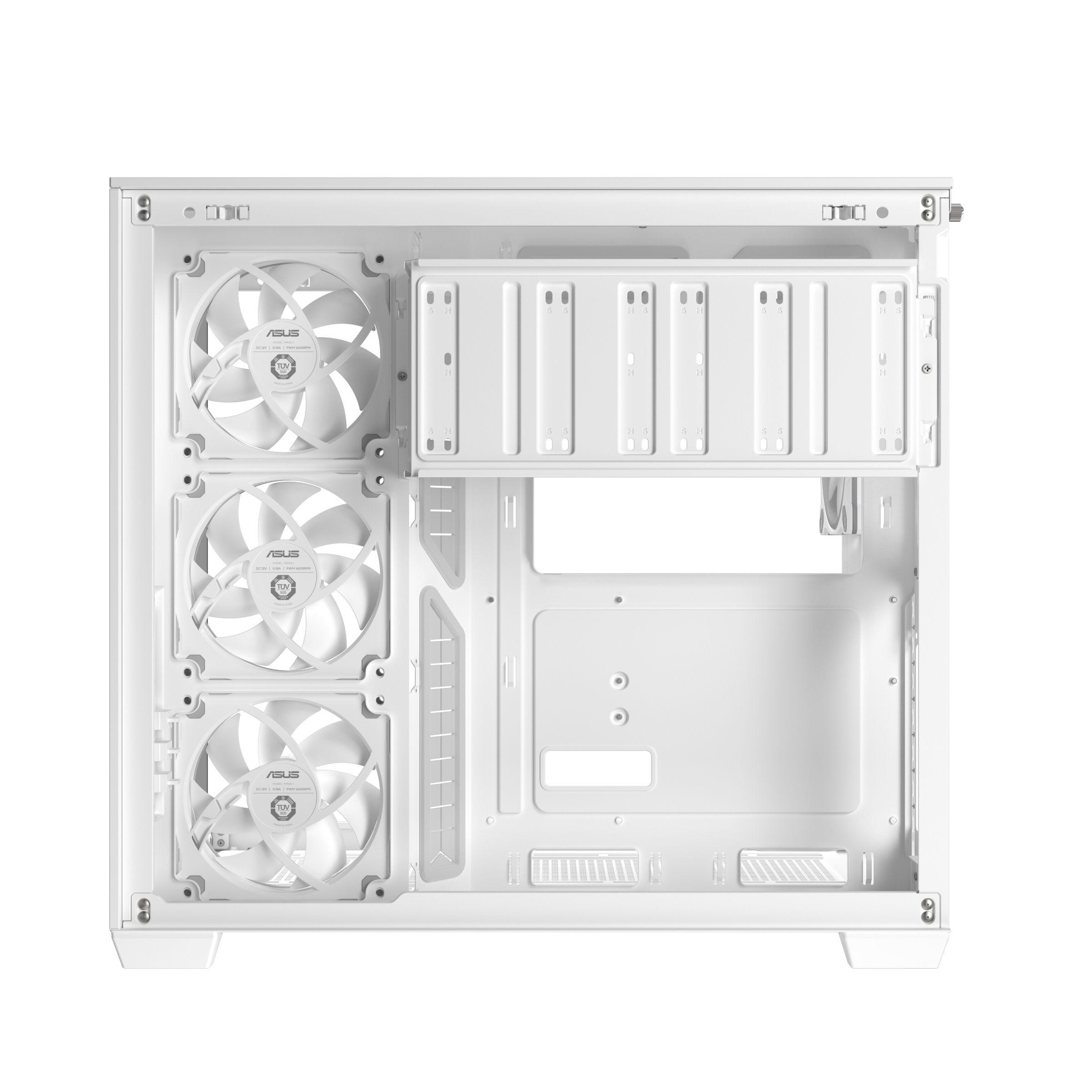 Caixa PC ASUS A32 PLUS (ATX, micro ATX, Mini-ITX - Mid Tower - ATX, micro-ATX, Mini-ITX - Branco) — miniatura 10