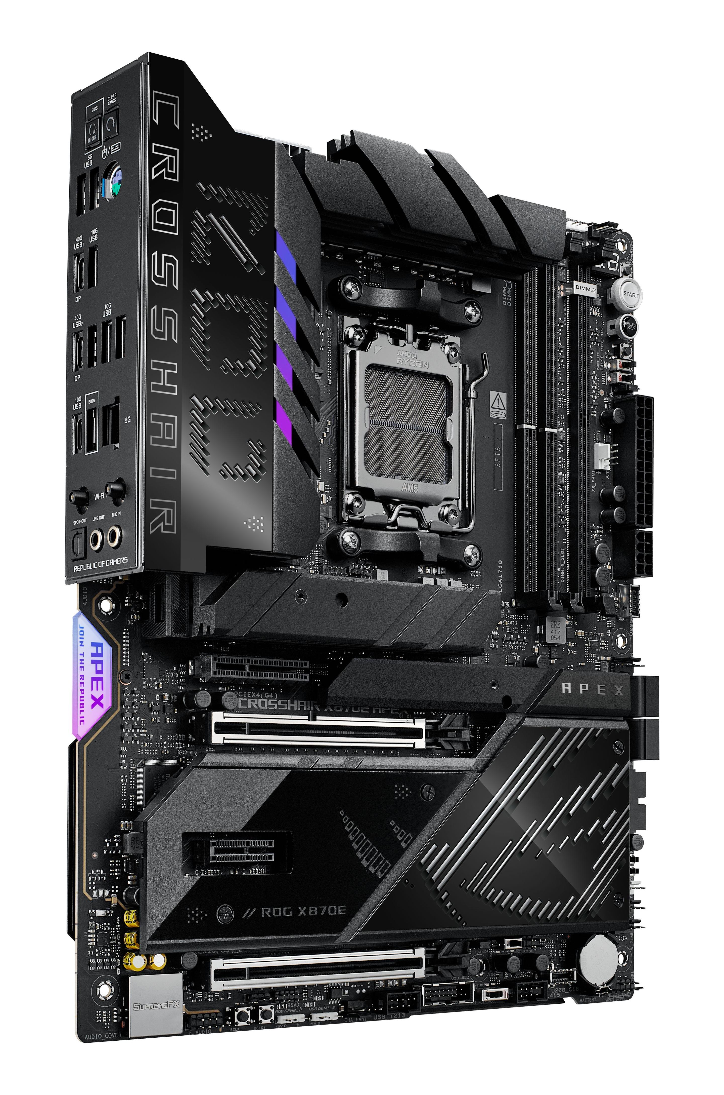 Motherboard ASUS ROG Crosshair X870E Apex (AM5 - ATX - Duplo canal - Preto), miniatura 3