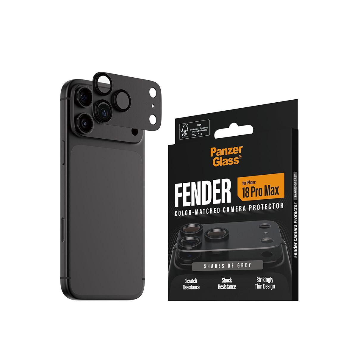 Protetor de Lentes de Câmara PANZERGLASS Fender Shades of Grey (Apple iPhone 18 Pro Max - Silicone - Transparente) — miniatura 6