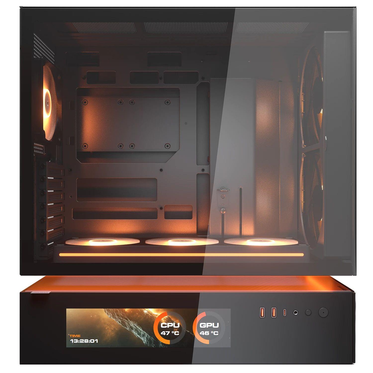 Caixa de Computador COUGAR CGR-2DA4B-MV CFV235 Mesh Vision (ATX, CEB, Micro ATX, Mini-ITX - Meia torre - Vidro, Aço - Preto) — miniatura 3