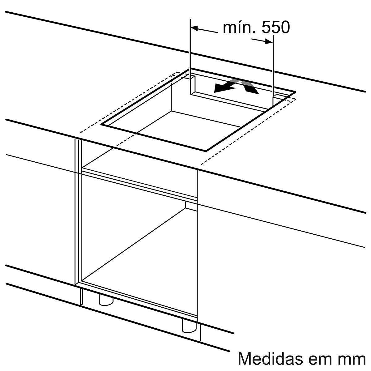 Placa de Indução Encastre BOSCH PUC611BB5E (3 zonas - 4600 W - Vidro-cerâmica - Preto) — miniatura 5