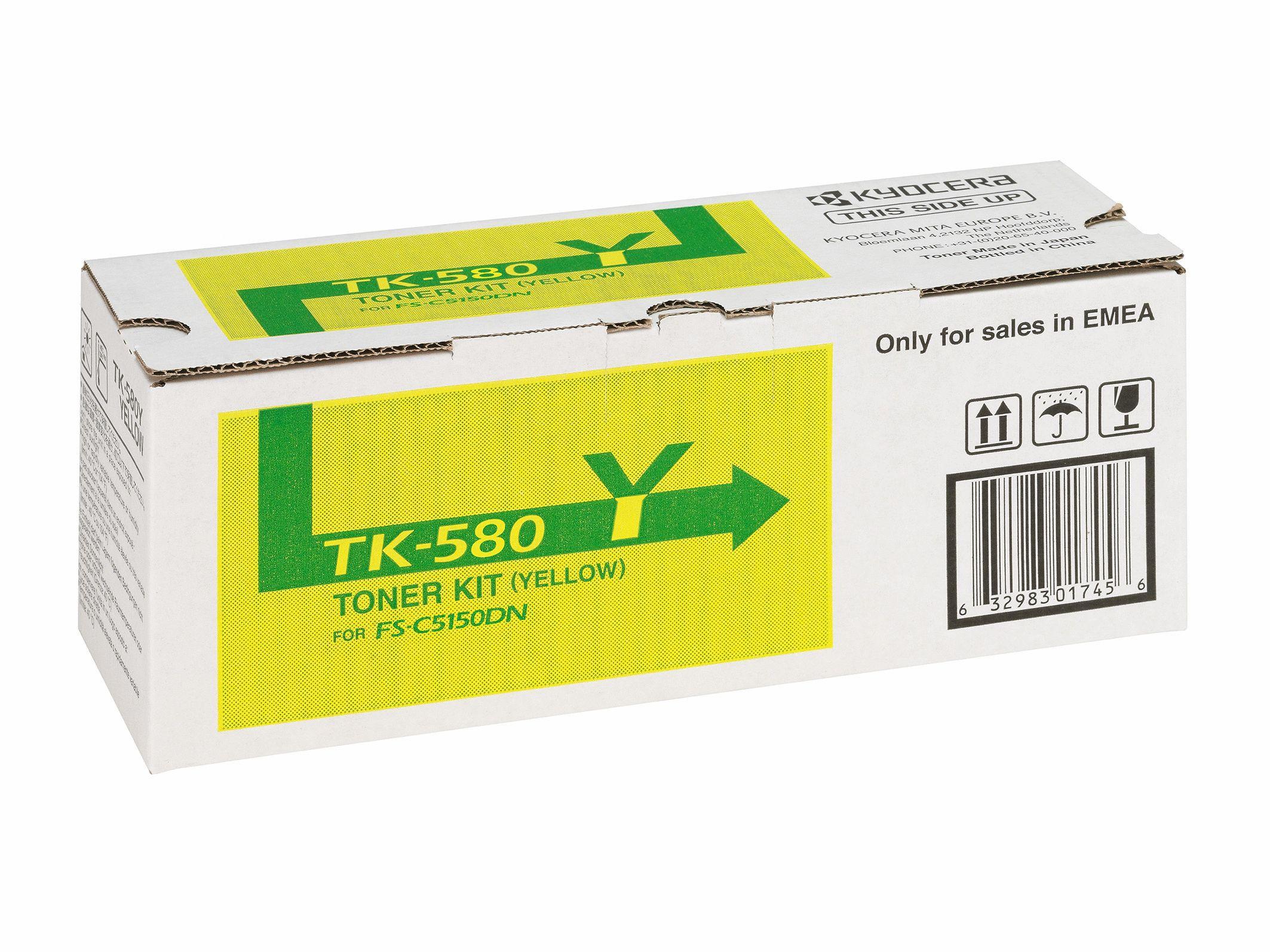 Toner KYOCERA TK-580Y (2800 páginas - Amarelo) — miniatura 2
