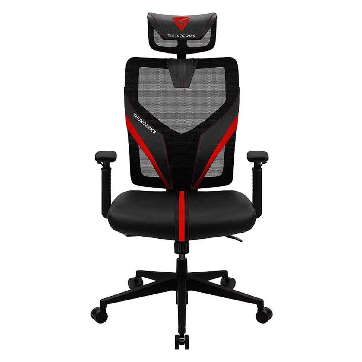 Cadeira Gaming THUNDERX3 Yama 1 (Universal - Vermelho/Preto) — miniatura 3
