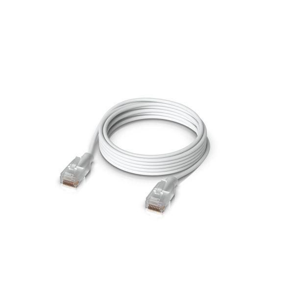 Cabo de Rede UBIQUITI UACC-CABLE-PATCH-EL-2M-W (2 m - Cat6 - RJ-45 macho - Branco translúcido) — miniatura 2