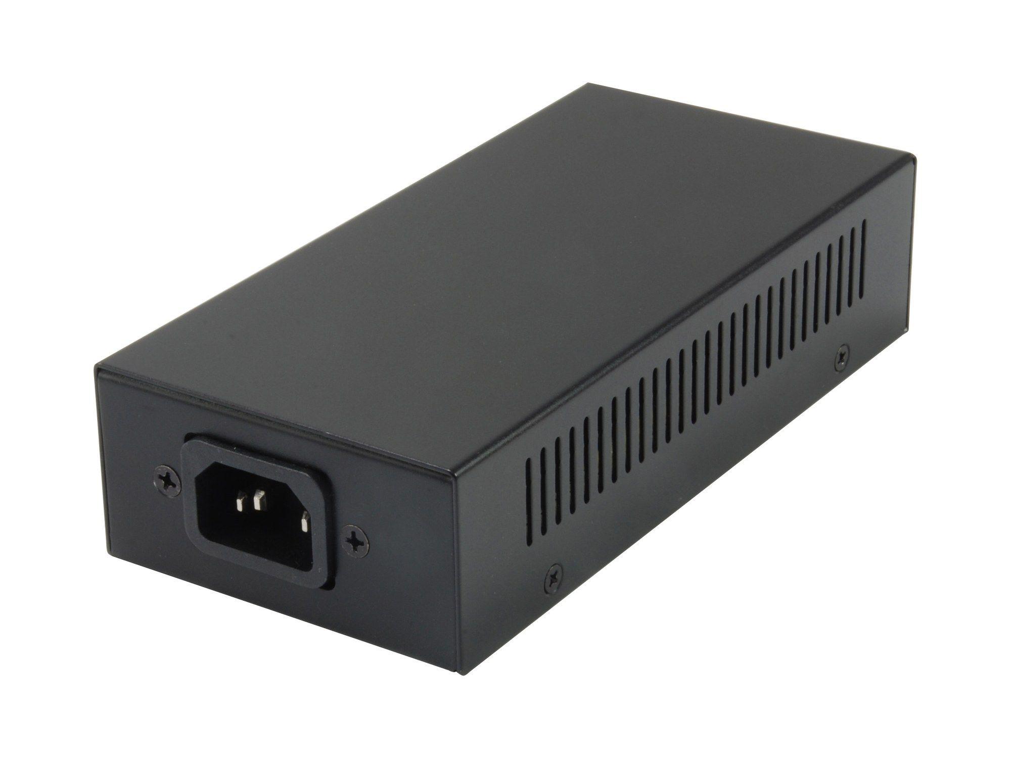 Injetor PoE Gigabit Ethernet LEVELONE POI-5001 (Gigabit Ethernet - 1 unidade - 10, 100 e 1000 Mbit/s - Preto), miniatura 2