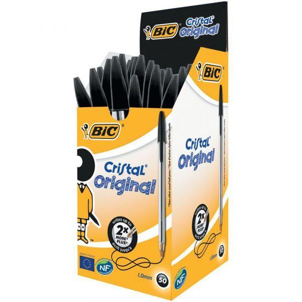 Esferográfica BIC Cristal Original (Carboneto de tungsténio - Preto) — miniatura 2