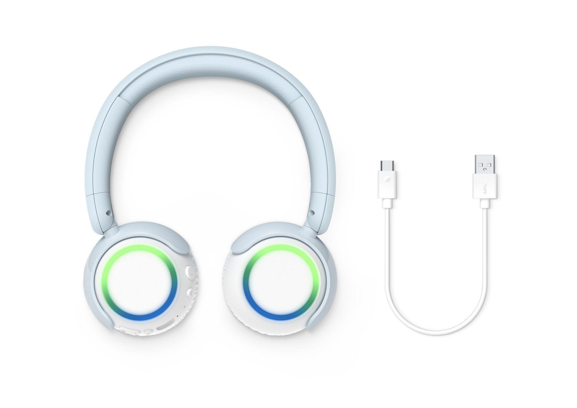 Auscultadores PHILIPS TAK4200BL/00 (Binaural - Com fios e sem fios - Supra-aural - Branco/Azul), miniatura 4