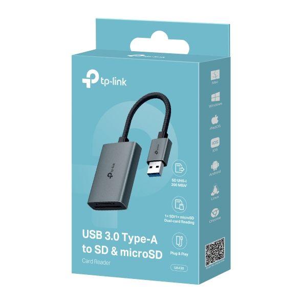Leitor de Cartões TP-LINK UA430 (USB-A - Cinzento) — miniatura 4