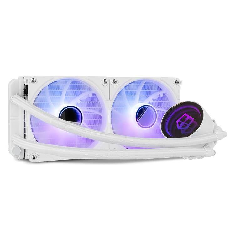 Sistema de Refrigeração Líquida NOX Hummer M-240 ARGB (120 mm - 2 ventoinhas - 900 a 1800 RPM - Branco) — miniatura 2