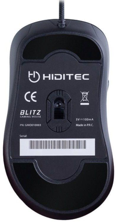 Rato HIDITEC BLITZ GMO010003 (Mão direita - 3500 DPI - IR LED - Preto) — miniatura 2