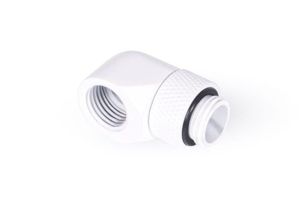 Adaptador em L para Refrigeração Líquida ALPHACOOL Eiszapfen G1/4 AG para G1/4 IG (Rotativo - 90° - Branco) — miniatura 2