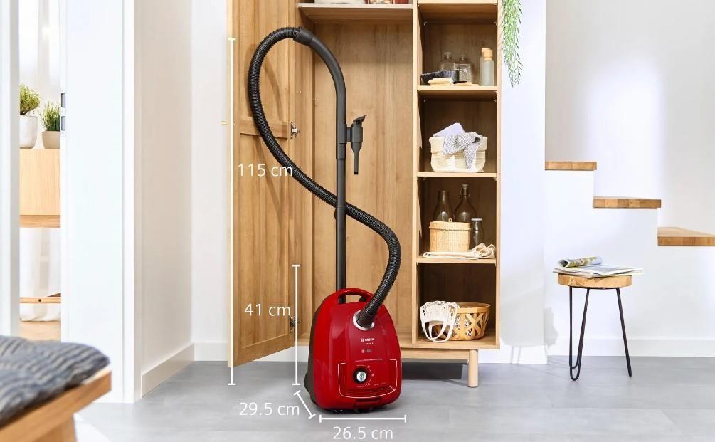 Aspirador BOSCH BGD38RD1H (Altura 41 cm - 4 l - Vermelho)