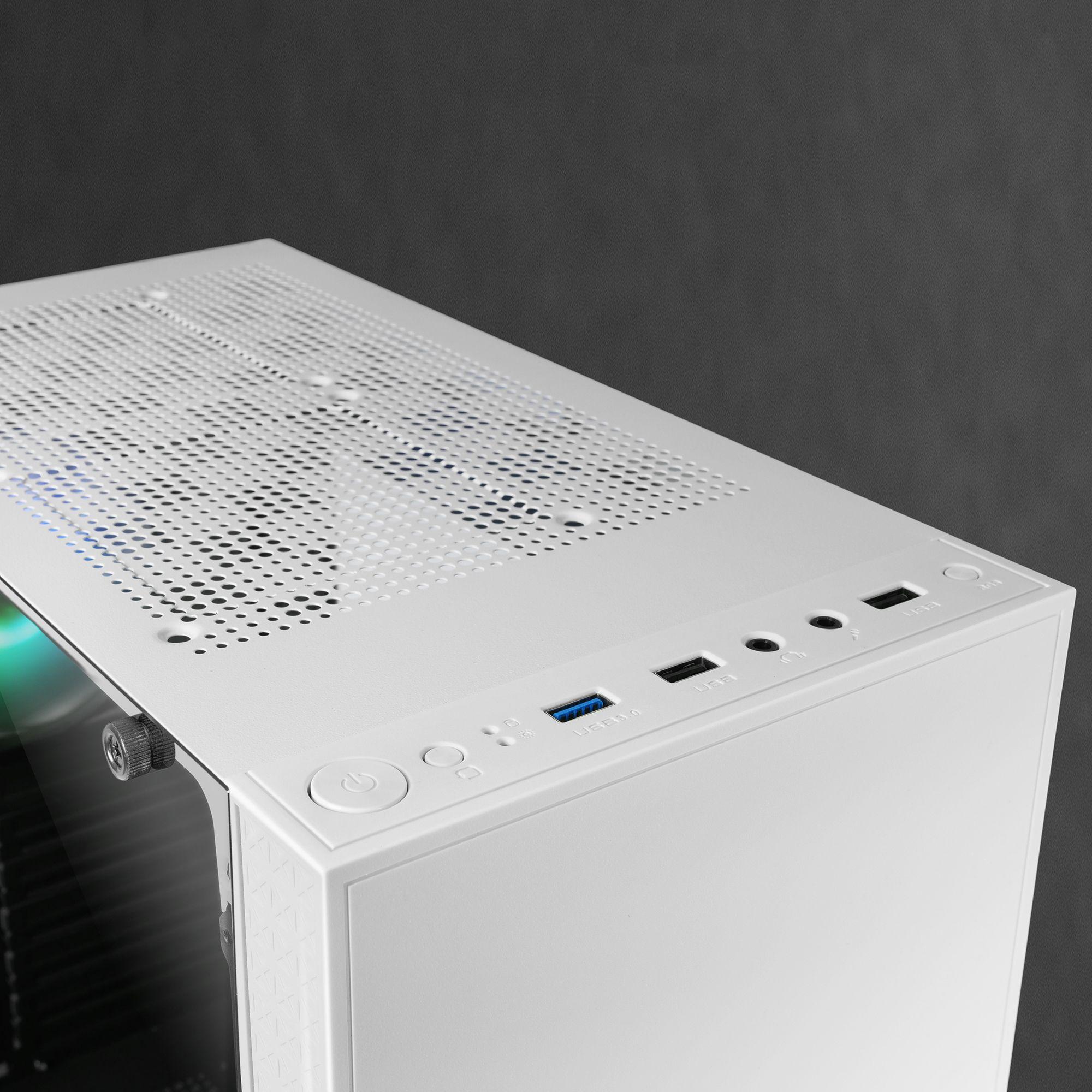 Caixa de Computador MARS GAMING MC-U3 XL ARGB (ATX, Micro ATX, Mini-ITX - 2,5" - 15,8 cm - Branco) — miniatura 4