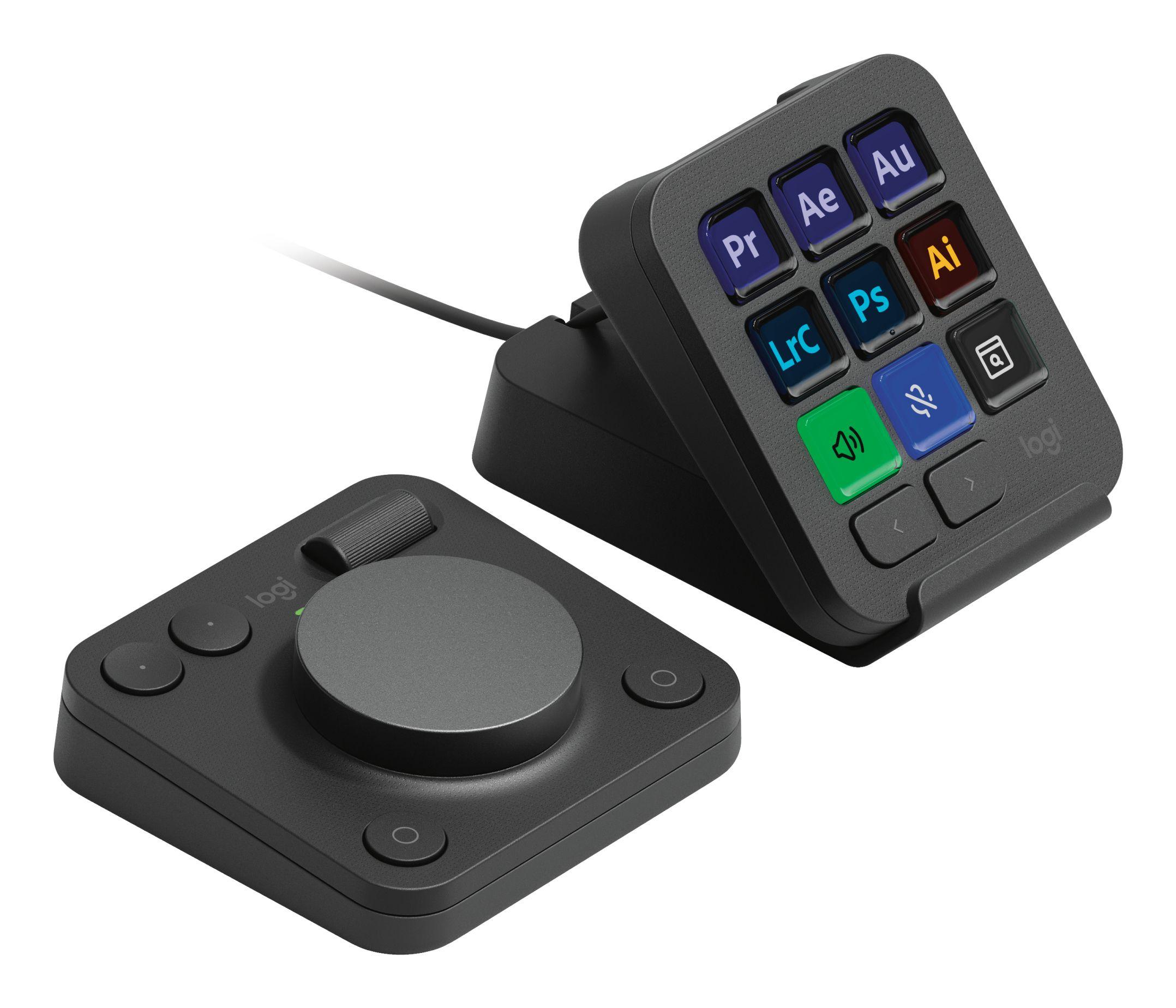 Consola Criativa LOGITECH MX Creative Console (Bluetooth/USB - Grafite), miniatura 2