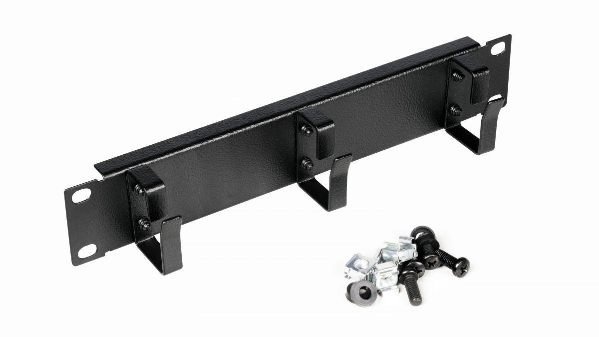 Painel de Gestão de Cabos EQUIP EZMR-10-B (10" - 1U - 3 Anéis - Preto), miniatura 2