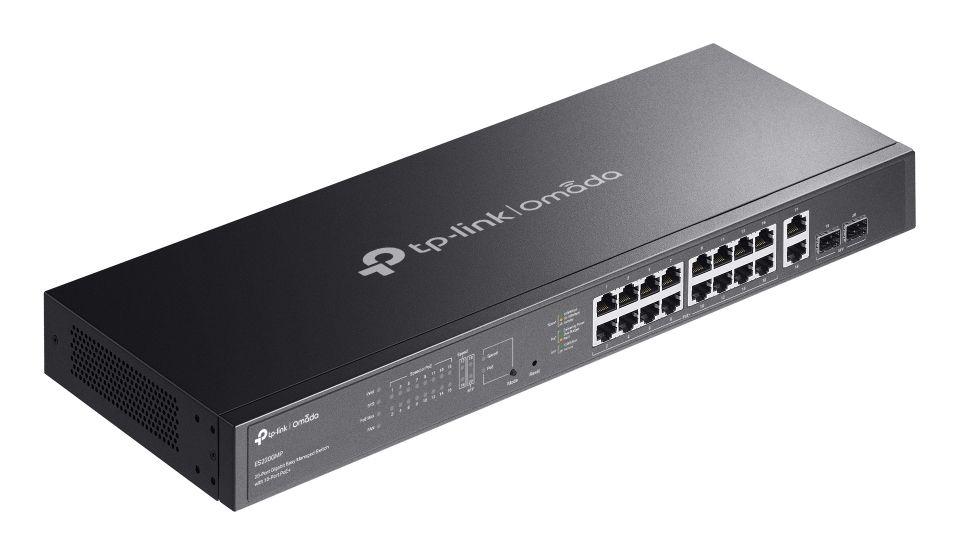 Switch Gerido TP-LINK Omada ES220GMP (Gigabit Ethernet - 4 MB - 40 Gbit/s - Preto) — miniatura 4