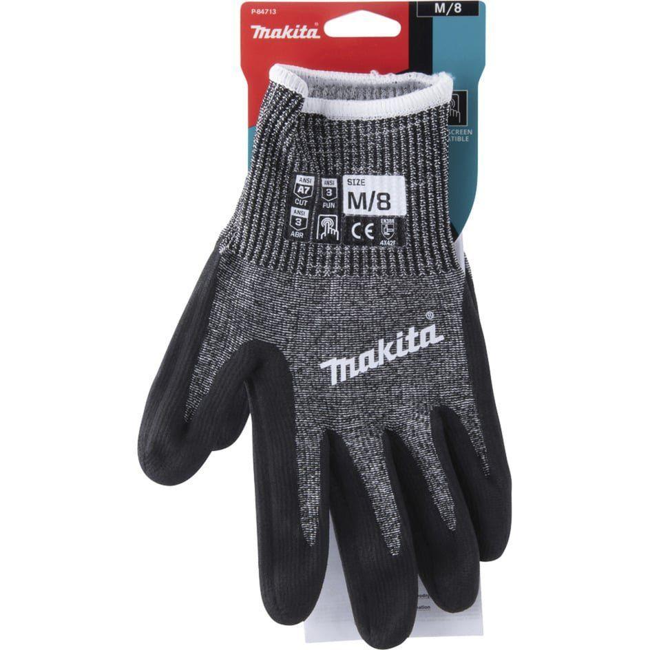 Luvas de Trabalho MAKITA P-84713 (FitKnit, calibre 10 - Preto/Cinzento), miniatura 2