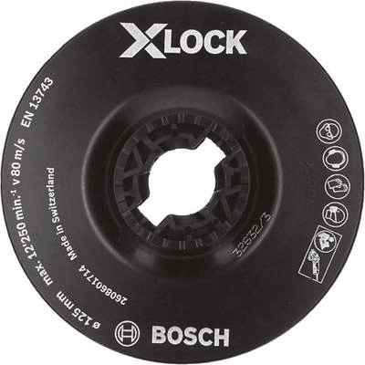Prato de Apoio para Rebarbadora BOSCH 2608601714 (Plástico - Preto), imagem 1