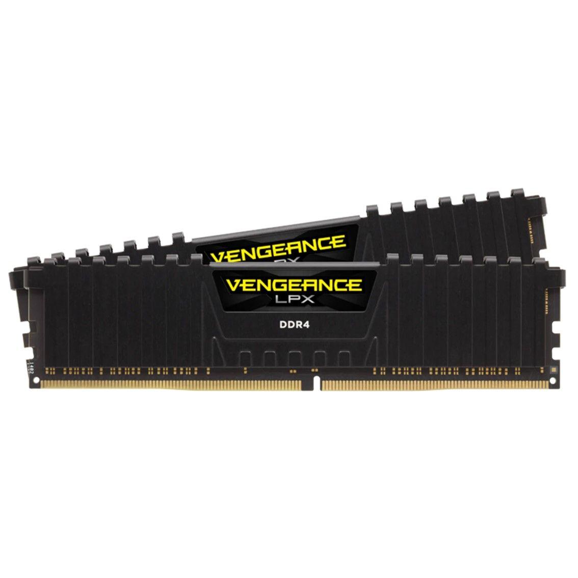 Kit Memória RAM DDR4 CORSAIR Vengeance LPX CMK16GX4M2E3200C16 (3200MHz - 16GB - DIMM de 288 pinos)