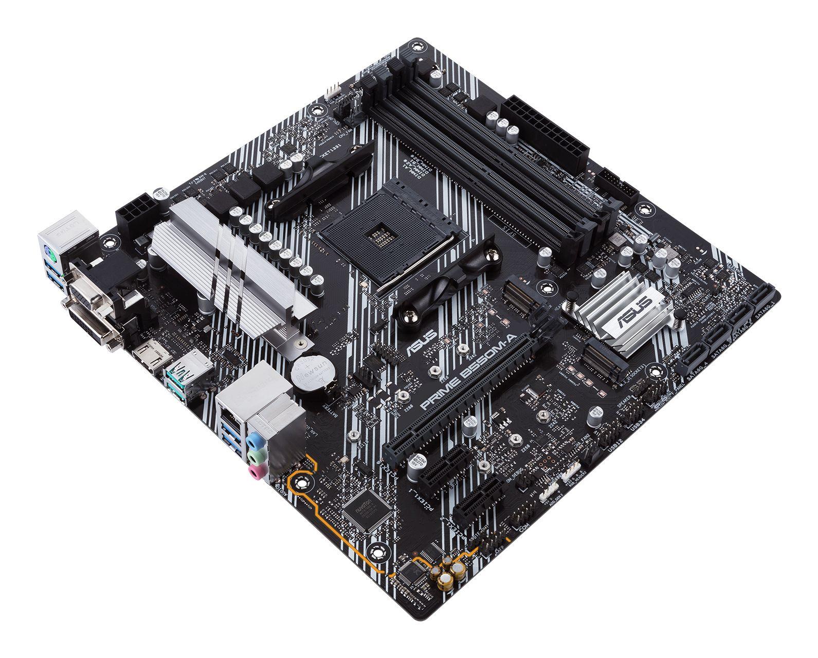 Motherboard ASUS Prime B550M-A/CSM (AM4 - AMD Ryzen 3000 Series - micro ATX - Preto e Prateado) — miniatura 4