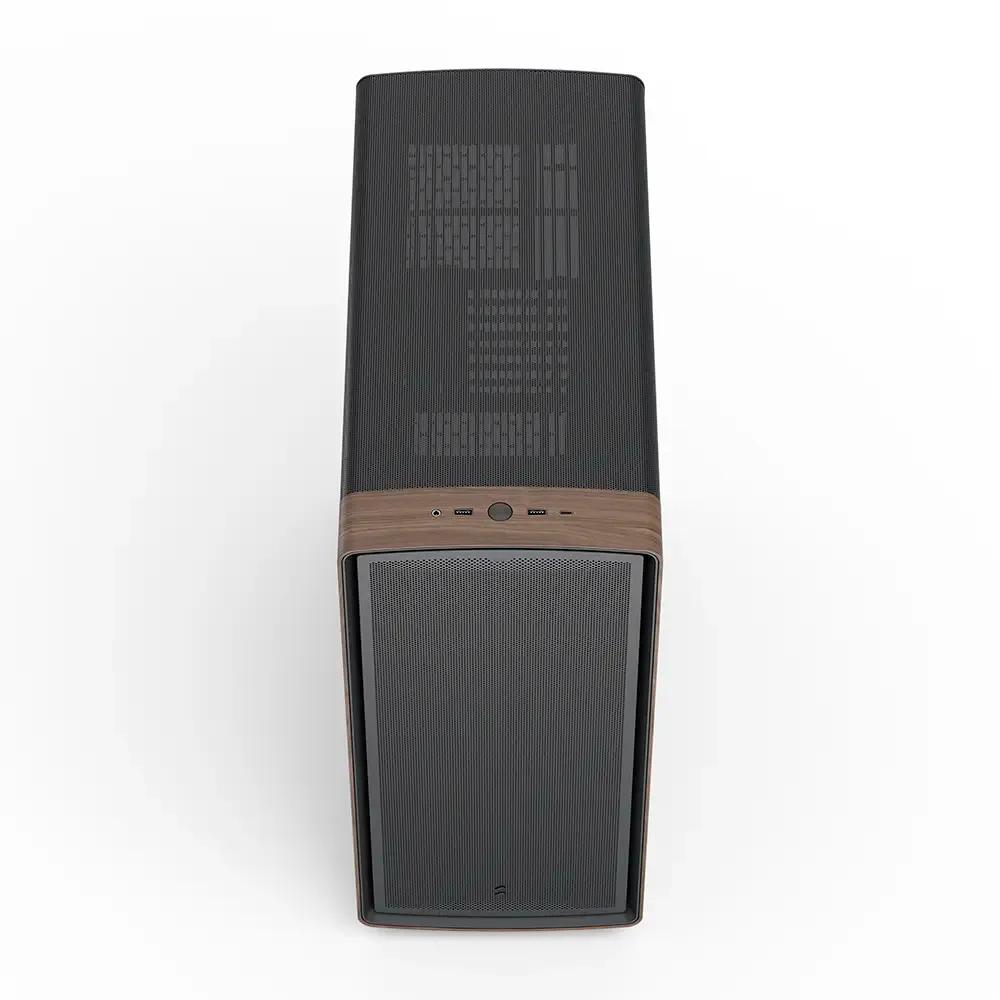 Caixa de Computador FRACTAL DESIGN Summit Black Solid (Midi Tower - Aço e madeira de nogueira - 17,3 cm - Preto) — miniatura 6