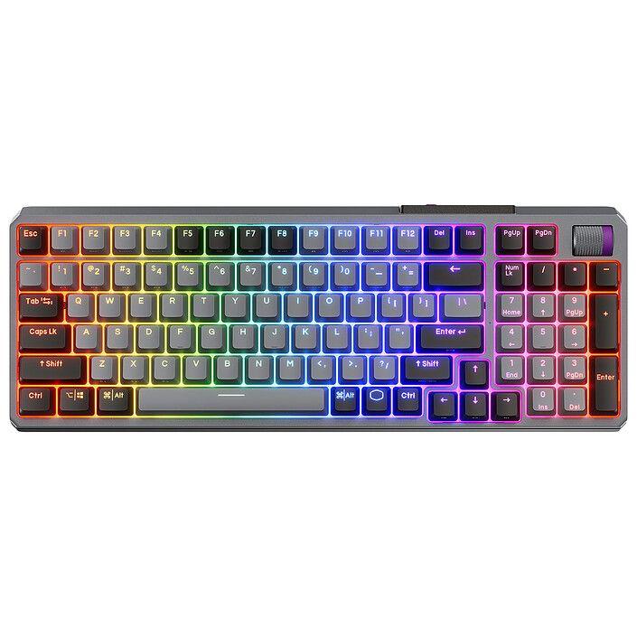 Teclado Mecânico COOLER MASTER MK770 (FR - Kailh Box V2 Red - RGB - Verde/Rosa/Laranja) — miniatura 2