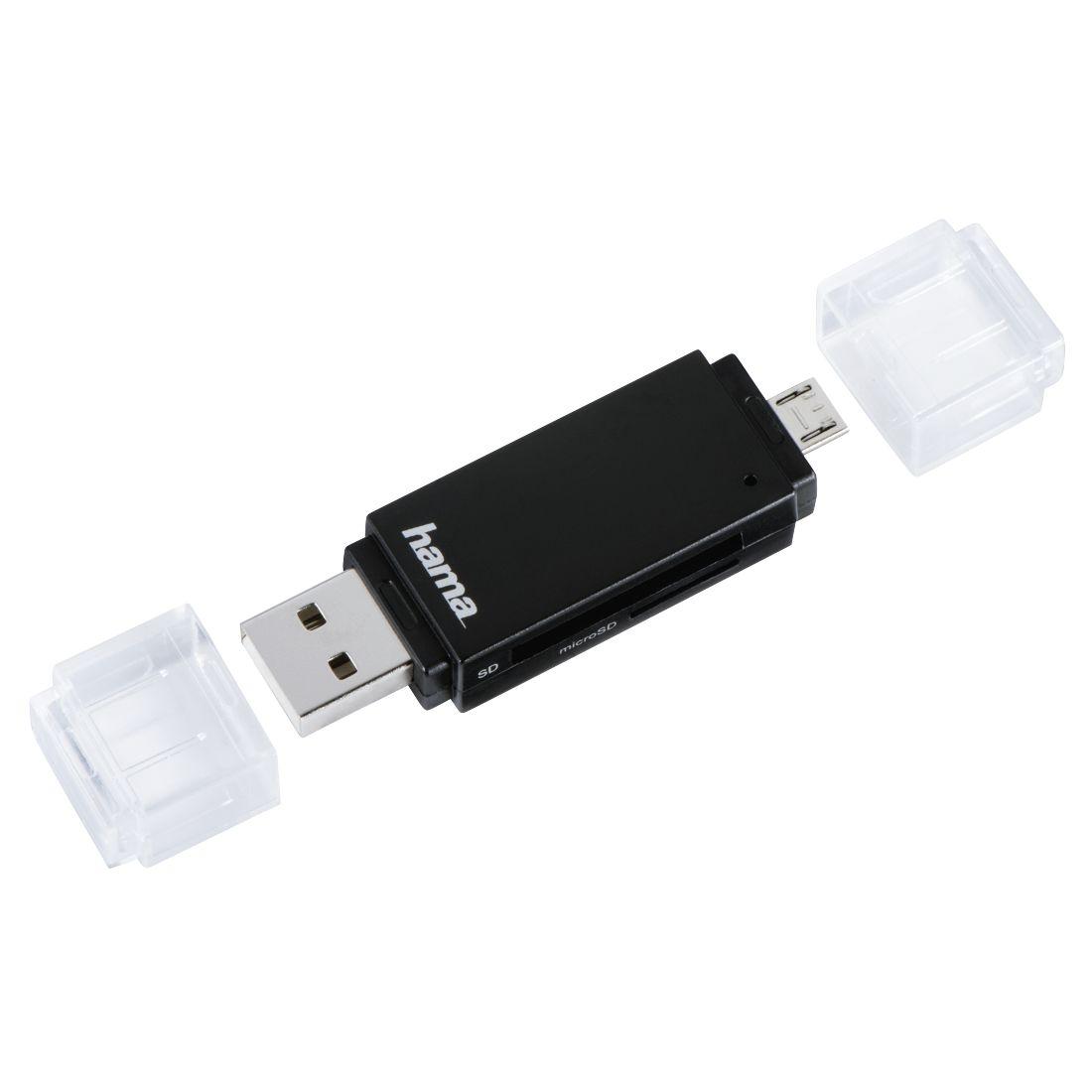 Leitor de Cartões de Memória HAMA Basic 00181056 (USB 2.0/Micro-USB - Preto), miniatura 2