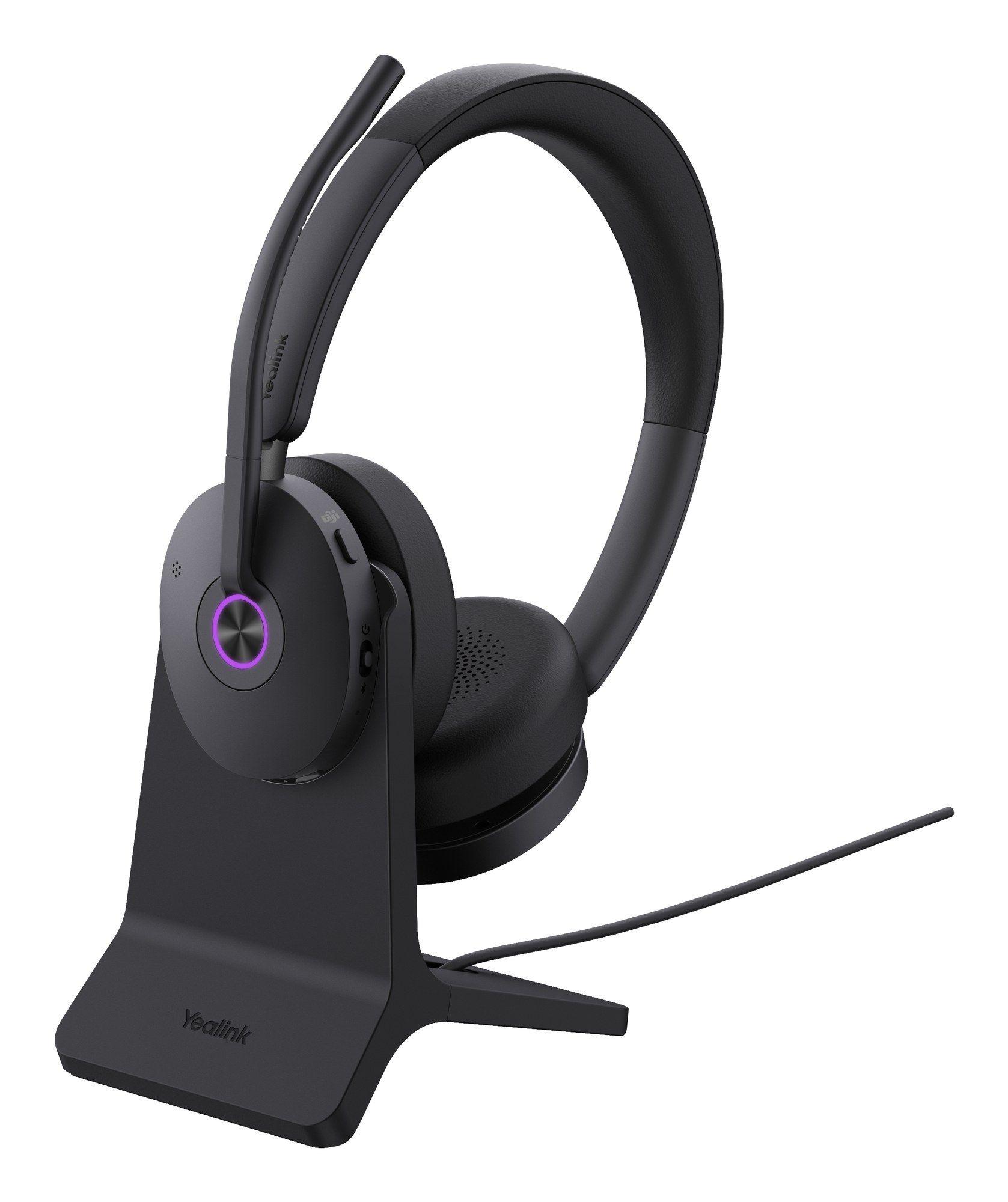Headset YEALINK BH74 UC + Stand USB-C/A (Binaural - Sem fios - Supra-aural - Preto) — miniatura 2