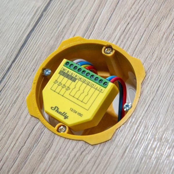 Controlador de Iluminação SHELLY Plus RGBW PM (Plástico - Amarelo e Verde) — miniatura 2