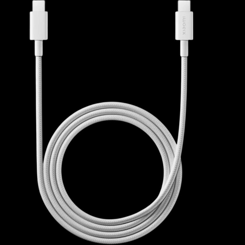 Cabo USB-C para USB-C XIAOMI 6A Braided (2 metros - USB-C macho - Preto)
