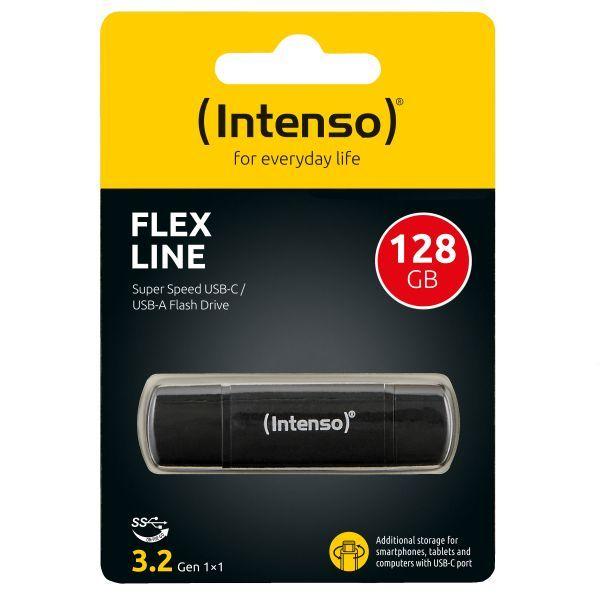 Pen USB INTENSO Flex Line USB 3.2 Gen 1x1 (Tampa - USB Type-A / USB Type-C - USB 3.2 Gen 1 - Preto), miniatura 2