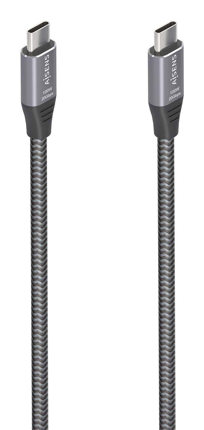 Cabo USB-C AISENS A107-0875 (3 m - USB-C - Cinzento)