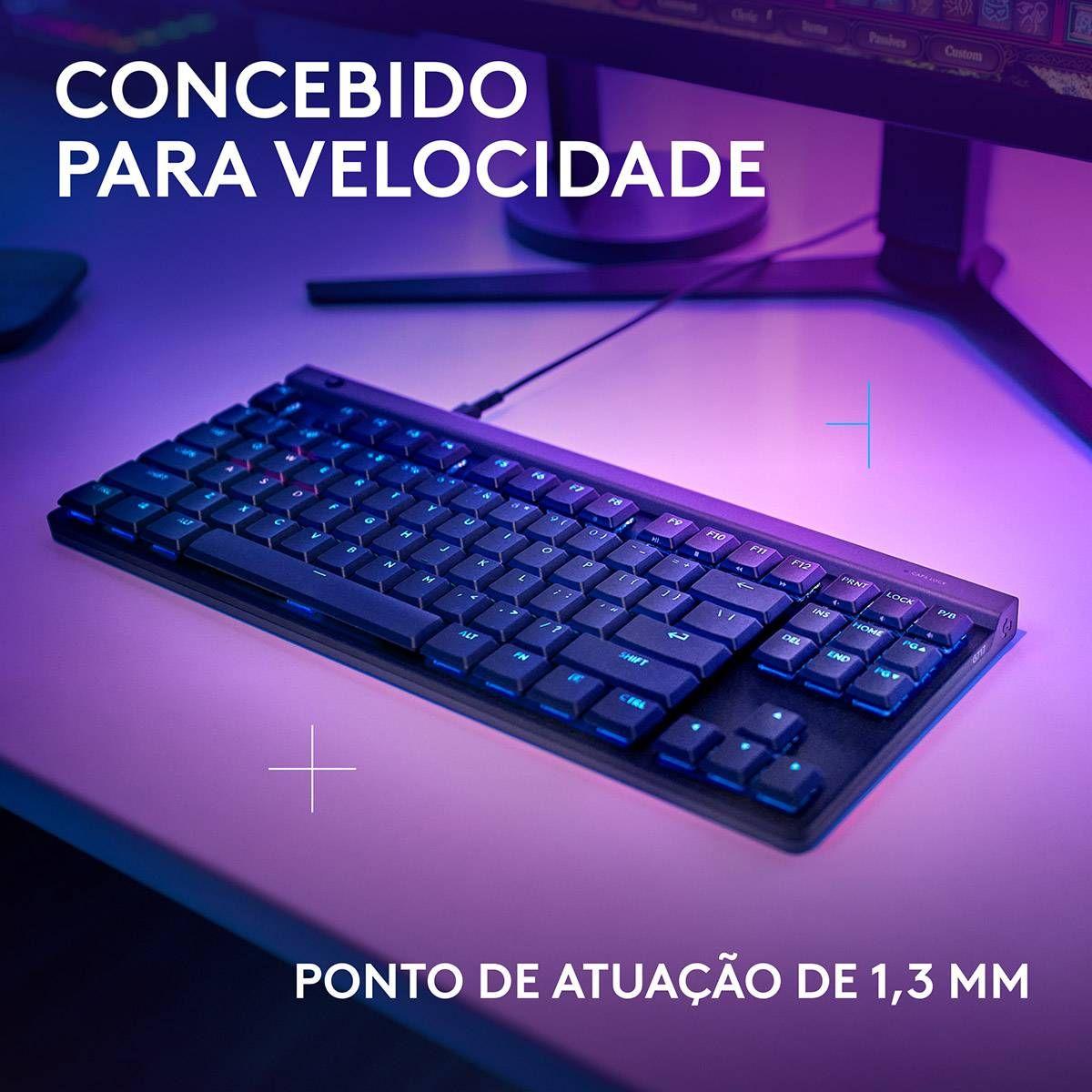 Teclado LOGITECH G515 TKL Wired (Inglês - Logitech GL Tactile - Sem teclado numérico - Preto) — miniatura 4