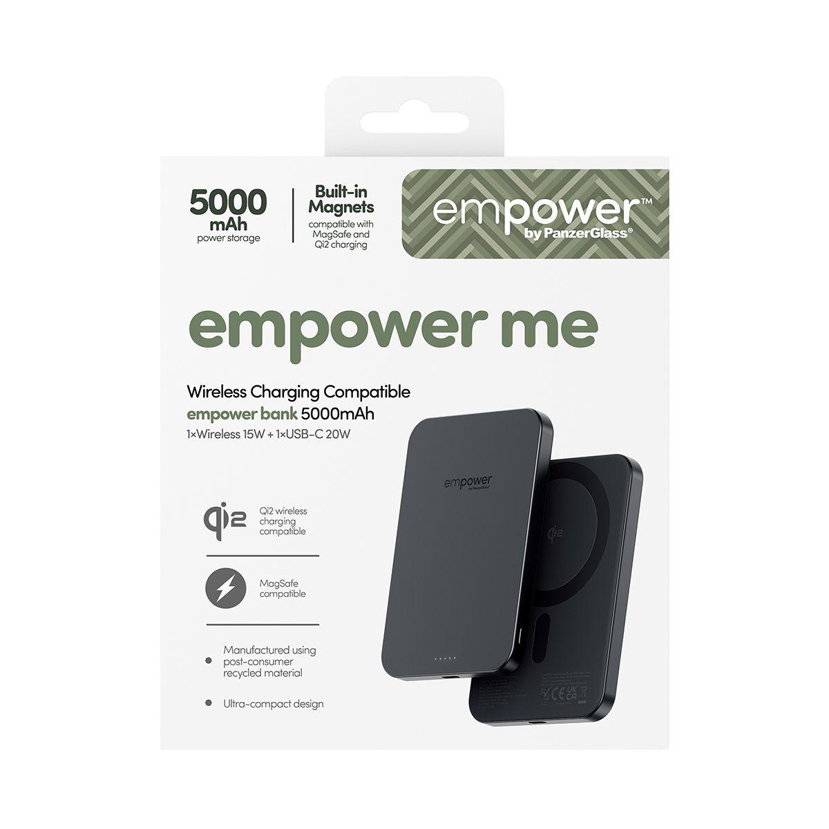 Bateria Externa PANZERGLASS empower™ Bank (5000 mAh - Preto), miniatura 3