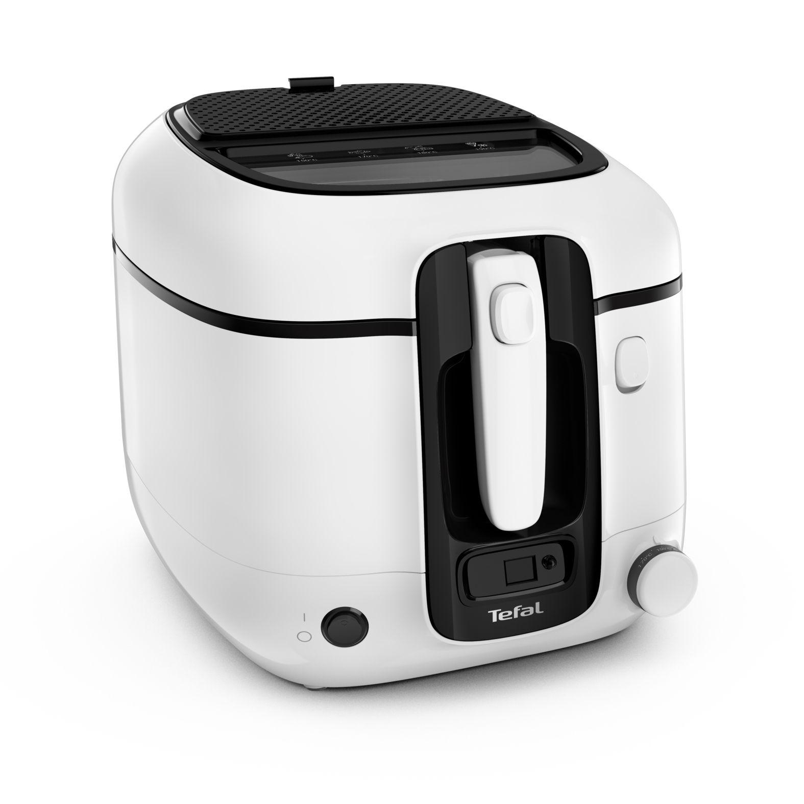 Fritadeira TEFAL Super Uno FR3140 (1800 W - Botões - Altura 28,5 cm - Branco)