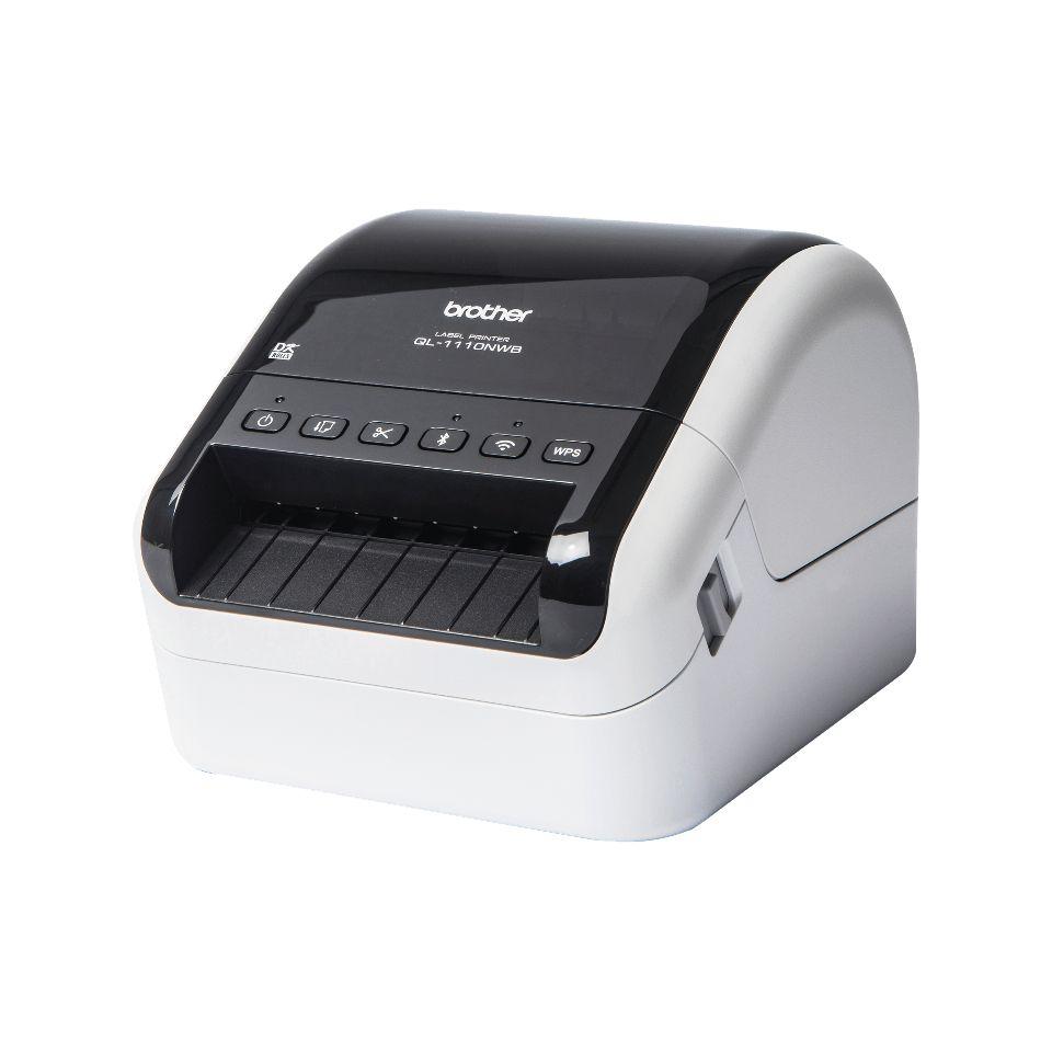 Impressora de Etiquetas BROTHER QL-1110NWBC (AC, USB - Android, iOS - Com fios e sem fios - Preto e Branco) — miniatura 5