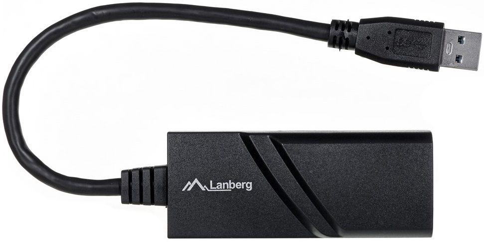 Adaptador de Rede LANBERG NC-1000-01 (USB 3.0 - Gigabit Ethernet - Preto) — miniatura 3