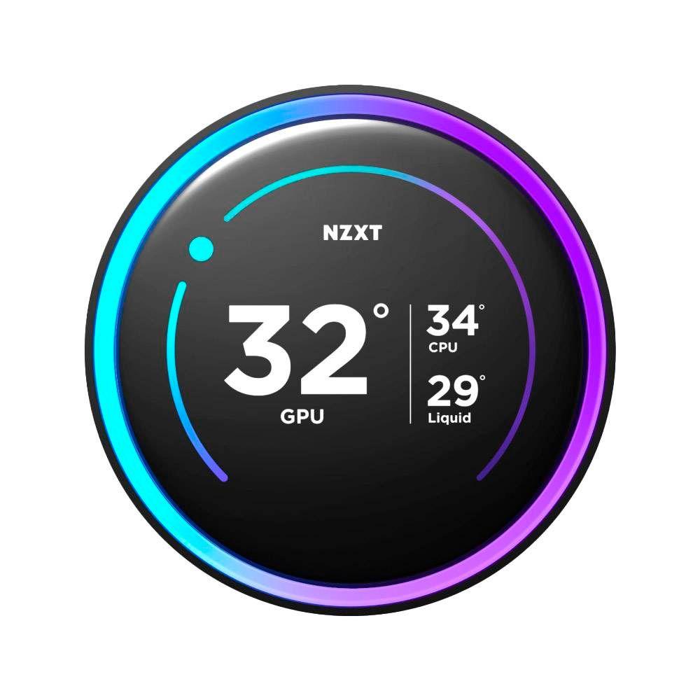 Sistema de Refrigeração Líquida All-in-One NZXT Kraken Elite 360 RGB (120 mm - 3 ventoinhas - 2400 RPM - Preto) — miniatura 4