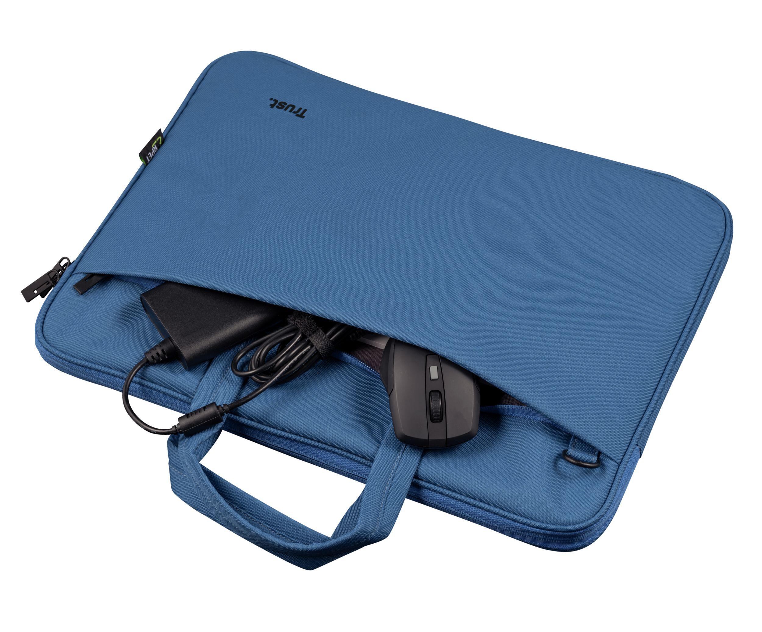 Mala para Portátil TRUST Bologna (16" - 40,6 cm - Altura 41 cm - Azul), miniatura 6