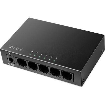 Switch Desktop LOGILINK NS0116 (RJ45 - 10/100/1000 Mbit/s - Preto)