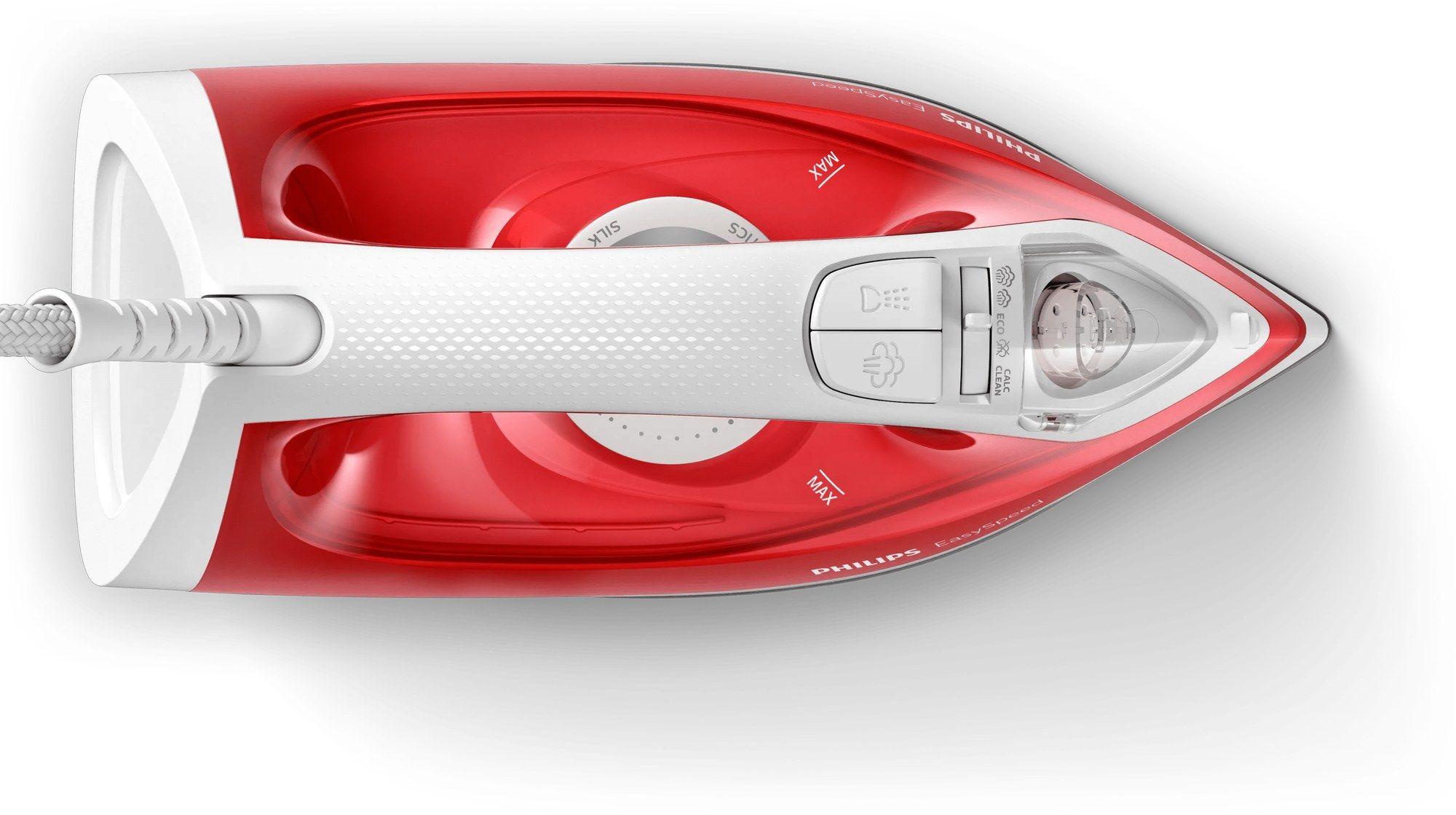 Ferro de Engomar a Vapor PHILIPS EasySpeed GC1742/40 (2000 W - 220 ml - Base antiaderente - Vermelho/Branco) — miniatura 2