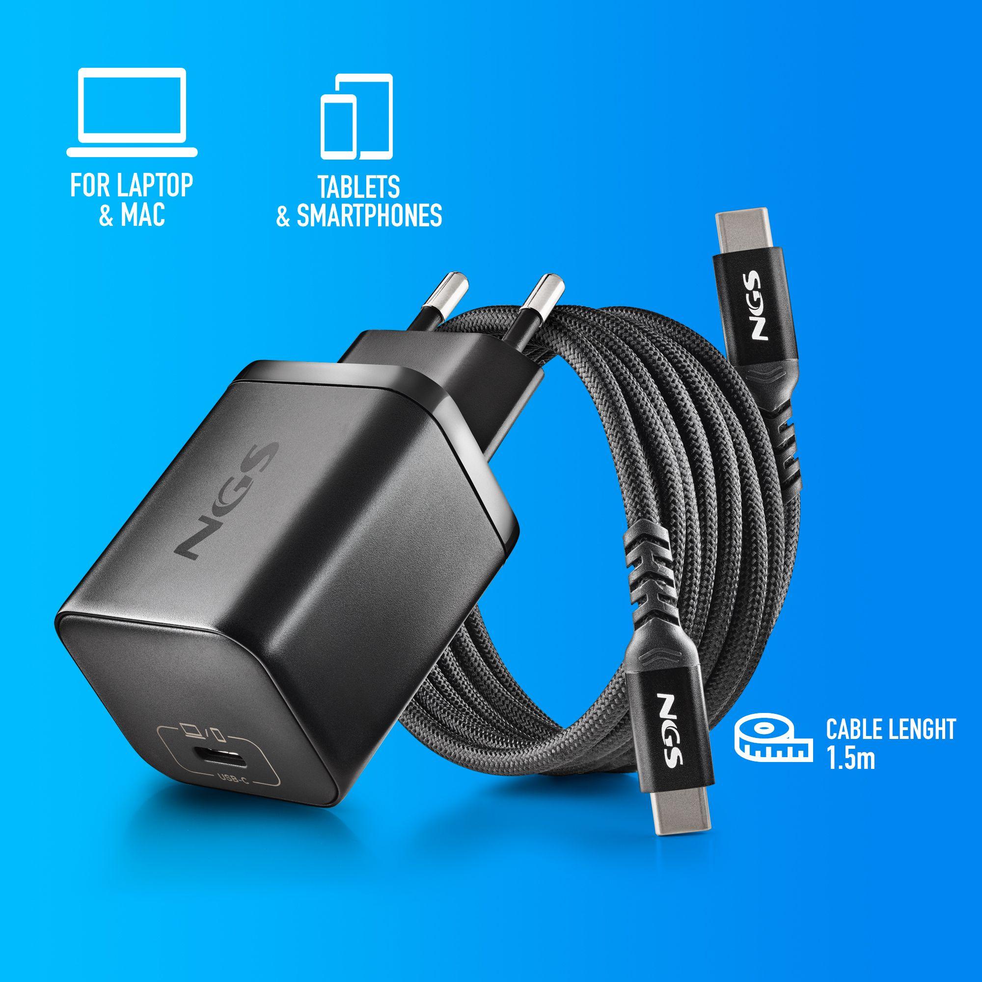 Carregador de Portátil NGS BUD65W-H (65 W - 1.3 A - 3,25 A - Preto), miniatura 15