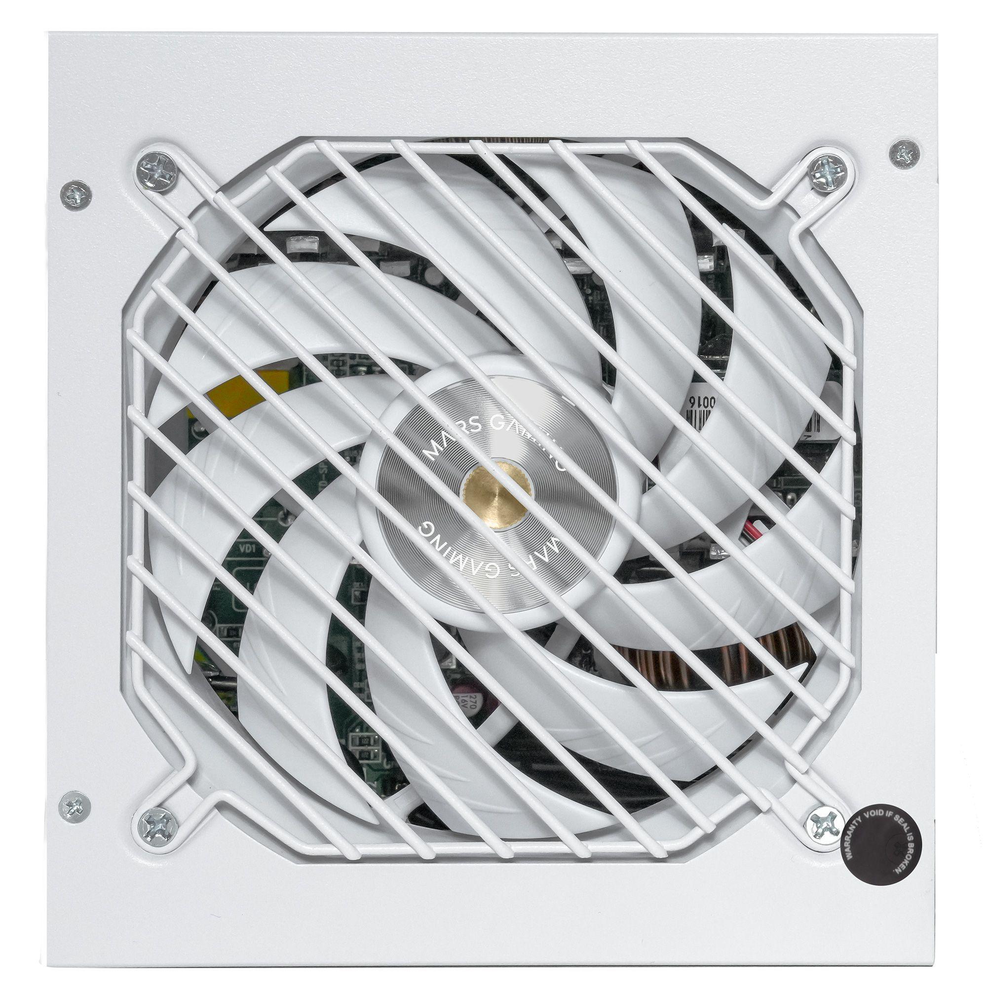 Fonte de Alimentação PC MARS GAMING MPZE750SI (ATX - 750 W - 80 PLUS Silver - Branco)