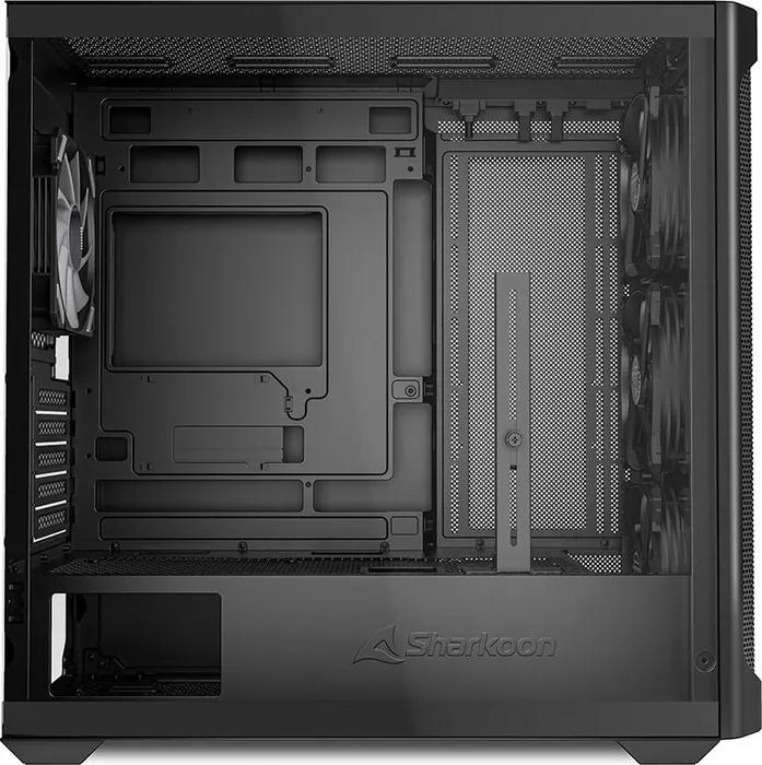 Caixa de Computador SHARKOON MK4W RGB Strip (Micro ATX, Mini-ITX - Micro Tower - RGB multicolorida - Preto) — miniatura 3