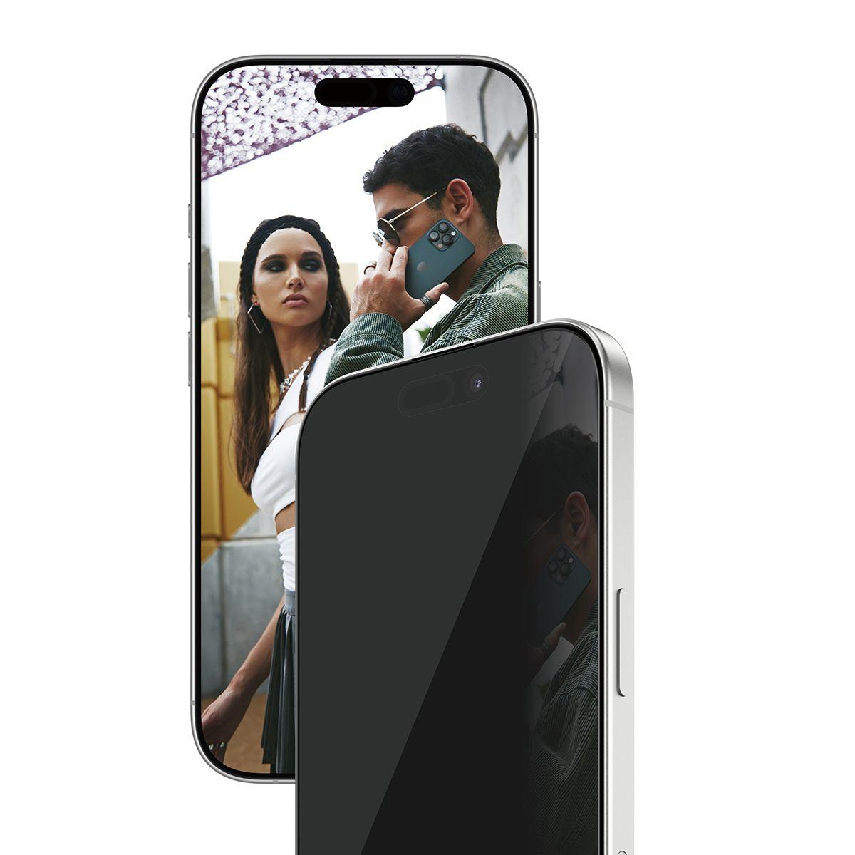 Película de Vidro Temperado PANZERGLASS SAFE Privacy para iPhone 17/16 Pro (Apple - Transparente)