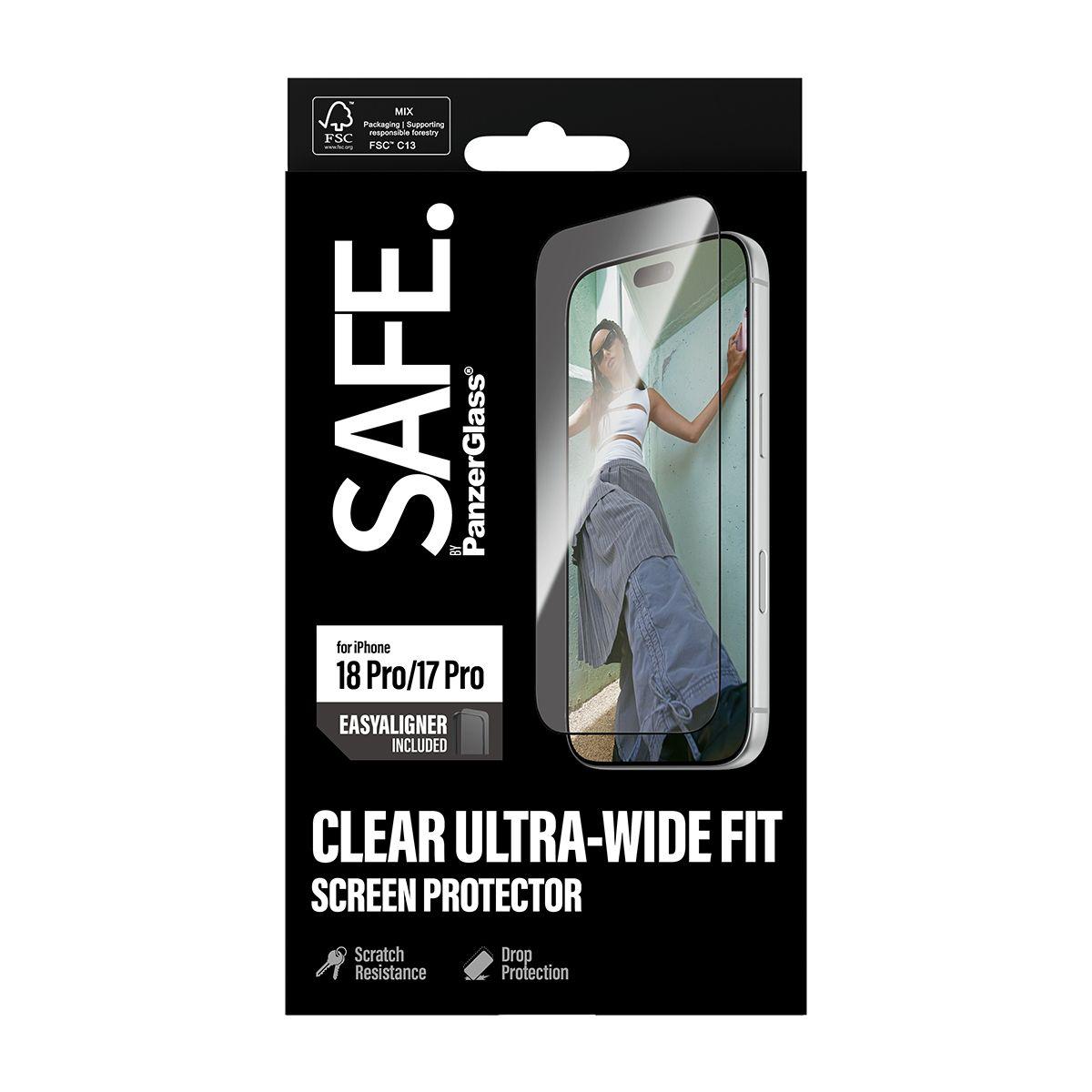Película de Proteção de Ecrã PANZERGLASS SAFE. by (Transparente) — miniatura 3