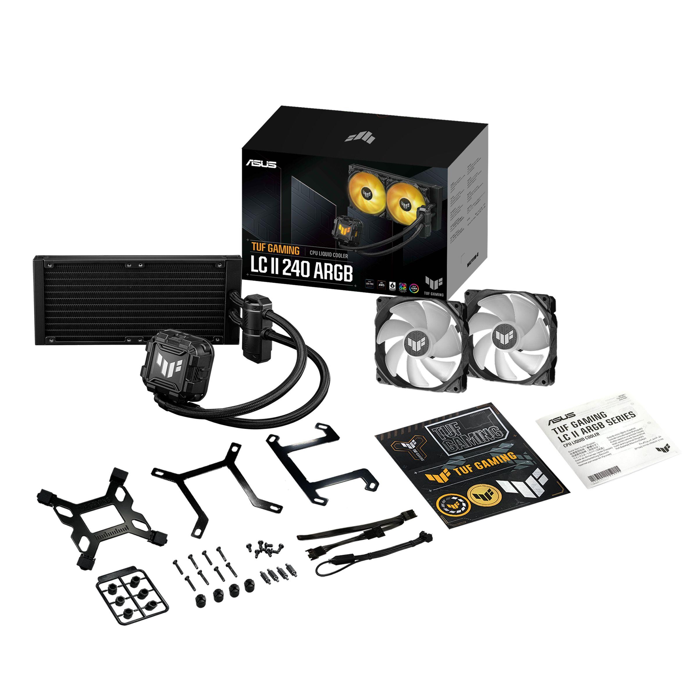 Sistema de Refrigeração Líquida All-in-One ASUS TUF GAMING LC II 240 ARGB (120 mm - 2 ventoinhas - 2000 RPM - Preto), miniatura 6