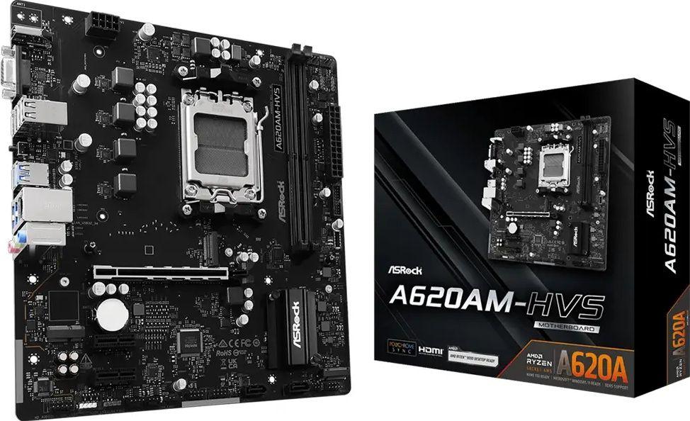 Motherboard ASROCK A620AM-HVS (AM5 - Micro ATX - Duplo canal - Preto), miniatura 2